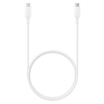 Original Samsung USB Type C - USB Type C Data Charging Cable 5A, 1m, White (EP-DN975BWEGWW) | Lādētājvads Datu...