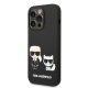 Karl Lagerfeld Karl & Choupette MagSafe Case for iPhone 14 Pro, Black