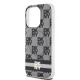 DKNY Checkered Mono Pattern MagSafe vāciņš priekš iPhone 13 Pro Max, melns