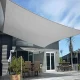 Markīzes bura saule un lietus abažūrs 3.6x3.6 m, pelēks l Awning sail sun and rain shade