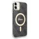 Apple iPhone 11 6.1\'\' Guess 4G Print MagSafe Case Cover (GUBPN61H4EACSK) + Charger, Black | Чехол Кейс...
