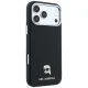 Чехол Karl Lagerfeld Grained Karl Head Metal MagSafe для iPhone 18 Pro Max / 17 Pro Max, черный
