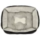 Soft Dog and Cat Bed 60 x 45 cm, Black-Grey