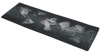 Datorgalda Paklājs Peles Paliktnis ar Pasaules Karti - 30x88x0,4 cm | Computer Table Carpet Mouse Pad with World Map