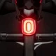 Задний велосипедный LED фонарь Rockbros Q2S с системой Smart Stop, черный