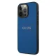 Guess iPhone 13 / 13 Pro Case Saffiano Strap, Blue