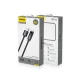 Кабель Dudao L7T USB-A - USB-C 66W с LED-дисплеем 1м, черный