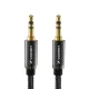 Audio kabelis Wozinsky 2x 3.5 mm mini jack AUX 1.5 m, melns