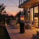Outdoor Gas Patio Heater 11 kW with Glass, Regulator and Cover