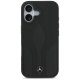 Mercedes iPhone 17 vāciņš Leather The Move MagSafe, melns