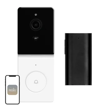 Video durvju zvans Moes WDB-TY-B20 Wi-Fi RF 433 MHz 1080p IP65