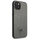 Guess Saffiano Triangle Logo vāciņš iPhone 13 mini, sudraba