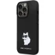 Чехол Karl Lagerfeld для iPhone 13 / 13 Pro Silicone Choupette Metal Pin, черный