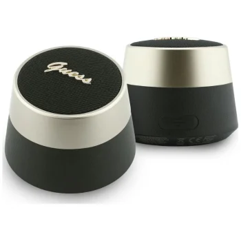 Guess 5W Script Metal Logo Bluetooth Speaker, Black