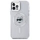 Чехол Karl Lagerfeld IML Metal Choupette Head MagSafe для iPhone 12 / 12 Pro, Белый