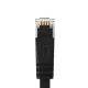 Сетевой кабель Orico PUG-C6B CAT6 RJ45, Плоский, 2м, Черный