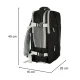 Дорожный рюкзак для ручной клади с USB, 45x16x28см, черный