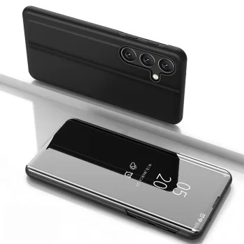 Чехол-книжка Clear View для Samsung Galaxy S25 - Черный