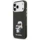 Karl Lagerfeld IML Aquarelle & Choupette Logo MagSafe vāciņš iPhone 17 Pro Max - Melns | Phone Case Cover Black