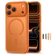 Tech-Protect Magpeak MagSafe CC vāciņš iPhone 17 Pro Max Matēti oranžs