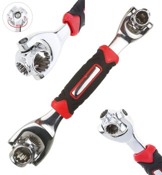 Universal Socket Wrench 8-19mm with 360° Rotating Heads