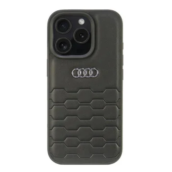Audi Synthetic Leather vāciņš Apple iPhone 16 Pro, melns