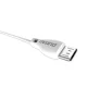 Kabelis Dudao L4M USB-A uz MicroUSB 2.4 A 1 m, balts