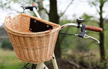 Pīts Velosipēda Grozs, Brūns | Wicker Bicycle Basket
