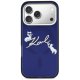 Karl Lagerfeld IML Choupettes Karl Script Logo MagSafe чехол для iPhone 17 Pro – синий