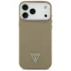 Guess Grained Triangle Logo MagSafe maciņš iPhone 17 Pro – brūns | Phone Case Cover