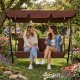 3-местные садовые качели стальные отдельностоящие MultiGarden,...