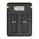 Newell SDC-USB divu kanālu lādētājs Kodak LB-015 akumulatoriem