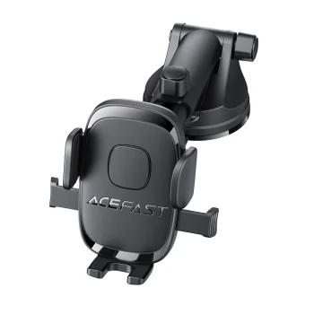 Acefast D57 Car Phone Mount with Suction Cup for Dashboard/Windshield - Black