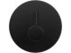Round Self-Adhesive Wall Hook for Towels, Black Steel