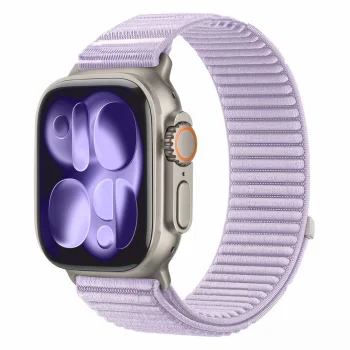 Tech-Protect NylonLoop kellarihm Apple Watch 44/45/46/49 mm, lilla