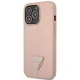 Guess Saffiano PU Triangle vāciņš iPhone 14 Pro 6,1\" rozā