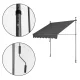Balkona markīze 200x120 cm regulējama ūdensnecaurlaidīga MultiGarden, pelēka