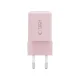 Tech-Protect NCM33W 2-portu PD33W/QC3.0 sienas lādētājs – rozā