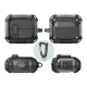 Austiņu maciņš Tech-Protect Samsung Galaxy Buds 3 / 3 FE / 3 Pro ar karabīni, melns
