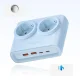 Удлинитель Orico PDC25 25W 6в1 2x AC + 2x USB-A + 2x USB-C, синий