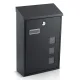 Почтовый ящик Humberg HM-864 39.5x25.5x12 см, Черный
