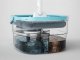 360° Spin Mop and Bucket Set with Wringer, 2 Reusable Microfiber Mop Heads
