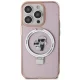 Karl Lagerfeld iPhone 15 Pro Max vāciņš Ring Stand Karl & Choupette MagSafe, rozā