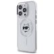 Karl Lagerfeld IML Metal Choupette Head MagSafe vāciņš iPhone 14 Pro, Balts