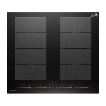 AMZCHEF CE-FS-I74S-FFDD10 iebūvējamā indukcijas plīts virsma, 4 zonas, 7400 W, melna