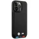 Apple iPhone 14 Pro 6,1\" BMW Leather Stamp Tricolor Case Cover (Bmhcp14l22ptdk), Black | Telefona Maciņš Vāks...
