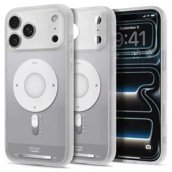 Чехол Spigen Ultra Hybrid MagSafe для iPhone 18 Pro / 17 Pro, серебристый