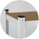 Humberg 4847 Metal Storage Shelving Unit, 180 x 90 x 40 cm, White