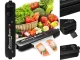 Вакуумный упаковщик для продуктов (90 Вт, 5 пакетов), черный