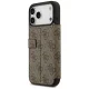 Guess Book 4G Metal Logo atverams vāciņš Apple iPhone 17 Pro Max - Brūns